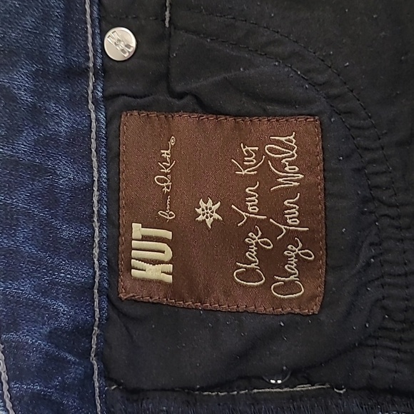 EUC Kut From the Kloth Katy Jeans Women's 6 Straight Leg Mid Rise Cropped Denim - Picture 8 of 12